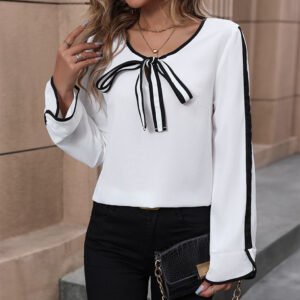 an spring women's commute jacket bed shirt long -sleeved color shirt